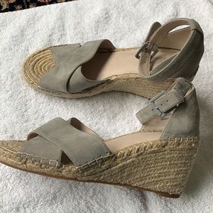 Caslon suede wedge sandal